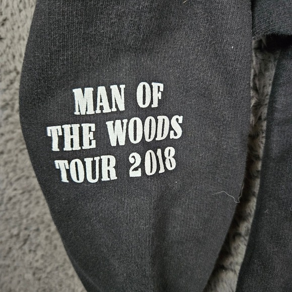 Justin Timberlake Man of the Woods 2018 Tour Hoodie Black Mens M - Picture 5 of 12